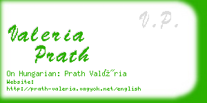 valeria prath business card